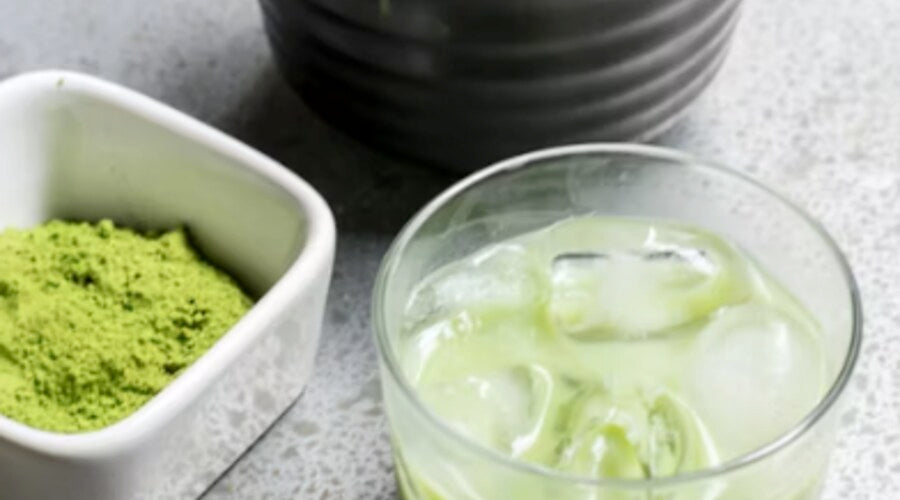 Iced matcha latte